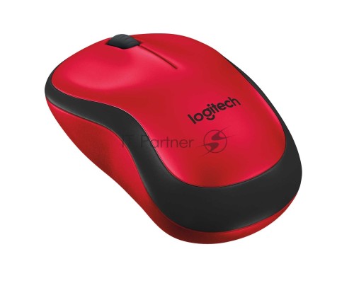Мышь беспроводная Logitech M220 SILENT красный, 1000 dpi, радиоканал, USB, кнопки - 3