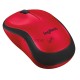 Мышь беспроводная Logitech M220 SILENT красный, 1000 dpi, радиоканал, USB, кнопки - 3