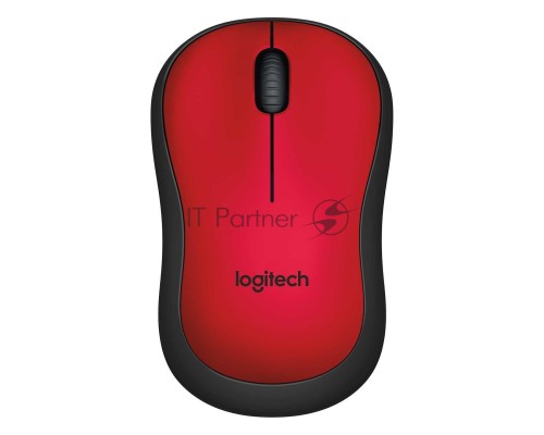 Мышь беспроводная Logitech M220 SILENT красный, 1000 dpi, радиоканал, USB, кнопки - 3