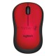 Мышь беспроводная Logitech M220 SILENT красный, 1000 dpi, радиоканал, USB, кнопки - 3