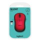 Мышь беспроводная Logitech M220 SILENT красный, 1000 dpi, радиоканал, USB, кнопки - 3