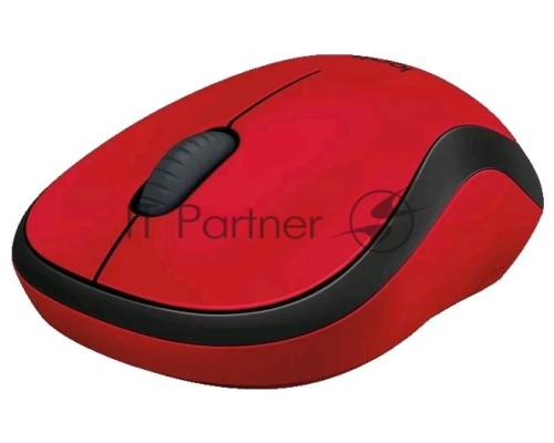 Мышь беспроводная Logitech M220 SILENT красный, 1000 dpi, радиоканал, USB, кнопки - 3