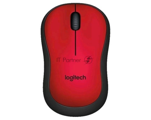Мышь беспроводная Logitech M220 SILENT красный, 1000 dpi, радиоканал, USB, кнопки - 3