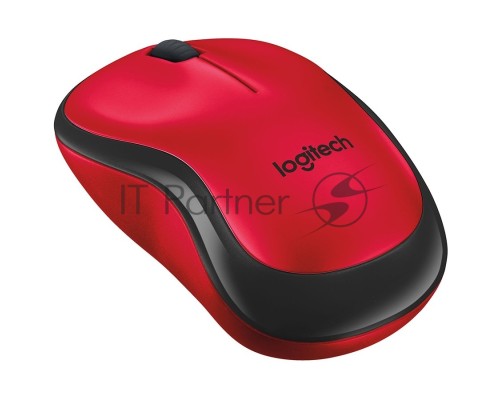 Мышь беспроводная Logitech M220 SILENT красный, 1000 dpi, радиоканал, USB, кнопки - 3
