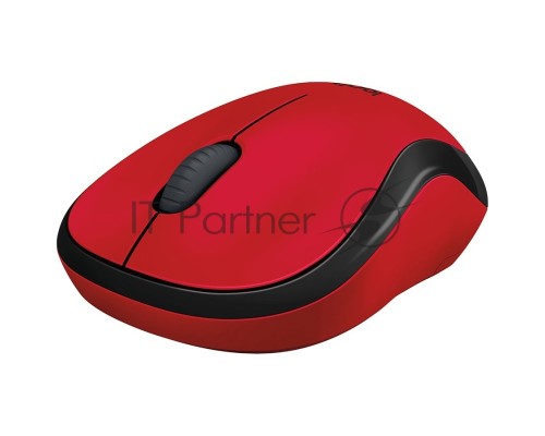 Мышь беспроводная Logitech M220 SILENT красный, 1000 dpi, радиоканал, USB, кнопки - 3
