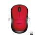 Мышь беспроводная Logitech M220 SILENT красный, 1000 dpi, радиоканал, USB, кнопки - 3