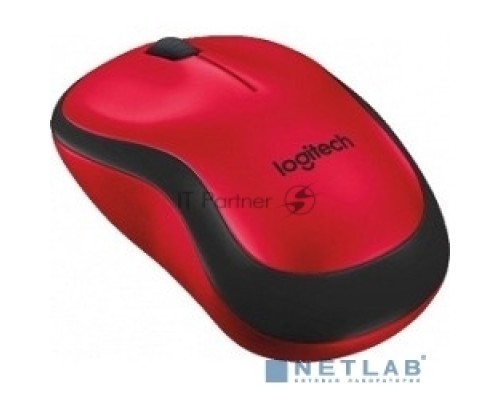 Мышь беспроводная Logitech M220 SILENT красный, 1000 dpi, радиоканал, USB, кнопки - 3