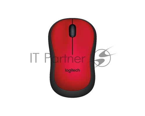 Мышь беспроводная Logitech M220 SILENT красный, 1000 dpi, радиоканал, USB, кнопки - 3