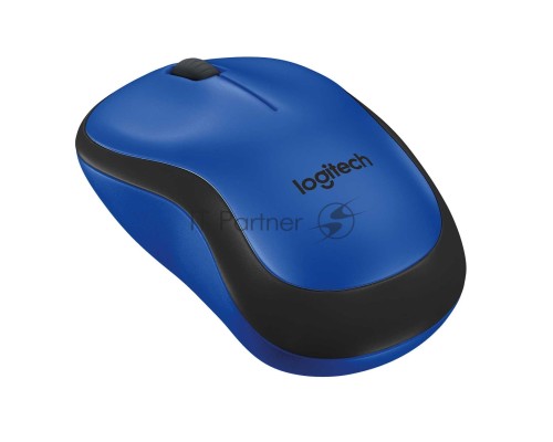 Мышь беспроводная Logitech M220 SILENT синий, 1000 dpi, радиоканал, USB, кнопки - 3