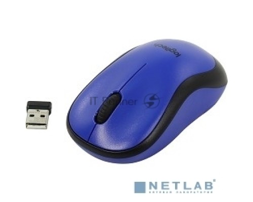 Мышь беспроводная Logitech M220 SILENT синий, 1000 dpi, радиоканал, USB, кнопки - 3