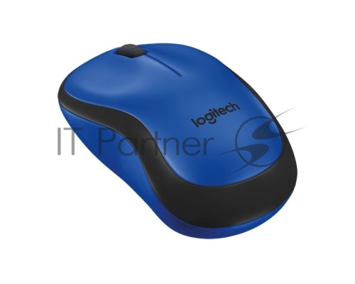 Мышь беспроводная Logitech M220 SILENT синий, 1000 dpi, радиоканал, USB, кнопки - 3