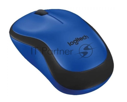 Мышь беспроводная Logitech M220 SILENT синий, 1000 dpi, радиоканал, USB, кнопки - 3