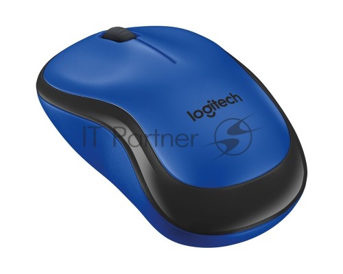 Мышь беспроводная Logitech M220 SILENT синий, 1000 dpi, радиоканал, USB, кнопки - 3