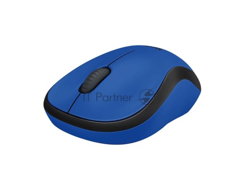 Мышь беспроводная Logitech M220 SILENT синий, 1000 dpi, радиоканал, USB, кнопки - 3