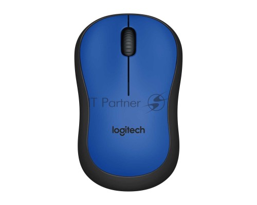 Мышь беспроводная Logitech M220 SILENT синий, 1000 dpi, радиоканал, USB, кнопки - 3
