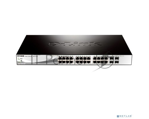  Коммутатор D-Link DGS-1210-28/ME/B1A  PROJ Управляемый коммутатор 2 уровня с 24 портами 10/100/1000Base-T и 4 портами 1000Base-X SFP