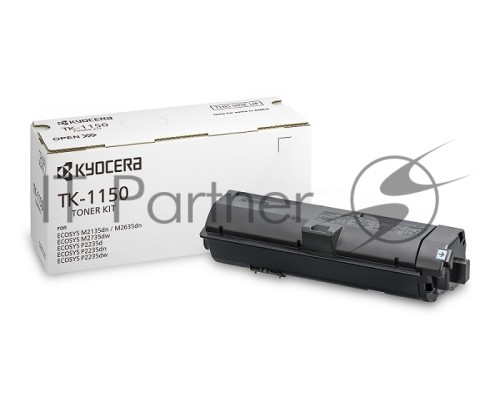 Картридж лазерный Kyocera TK-1150 (1T02RV0NL0) черный для M2135dn/M2635dn/M2735dw, P2235dn/P2235dw 3000 стр.