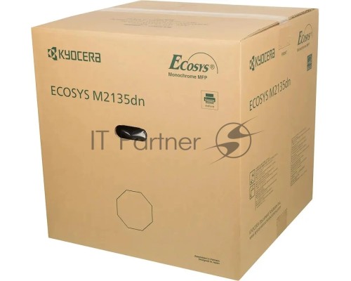 МФУ лазерный Kyocera Ecosys M2135dn (1102S03NL0), A4, ч/б, печ. до 35 стр/мин., скан. до 40 стр/мин (ч/б) 16 стр/мин. (цвет), 1200 x 1200 dpi (печать) 600x600dpi (скан.), USB, RJ-45