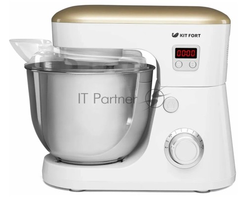 Миксер стационарный Kitfort КТ-1308-2 600Вт белый/золотистый