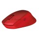 Мышь беспроводная Logitech M330 SILENT PLUS красный, 1000 dpi, радиоканал, USB, кнопки - 3