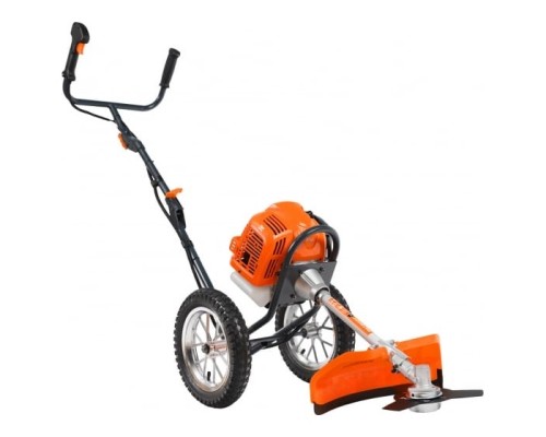 [Газонокосилка] PATRIOT PT 525 Газонокосилка бензиновая [512109525] {  42см, 3л.с, 52сс, катушка + 3Т нож, колёса 30см пневмо }