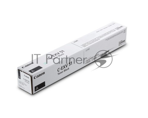 Картридж лазерный Canon C-EXV 51 черный (69 000 стр) для Canon imageRUNNER ADVANCE C5535/ C5535i/ C5540i/ C5550i/ C5560i