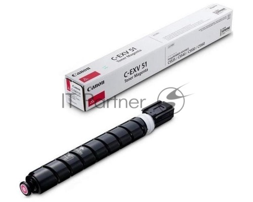 Картридж лазерный C-EXV 51 пурпурный (60 000 стр) для Canon imageRUNNER ADVANCE C5535, C5535i, C5540i, C5550i, C5560i
