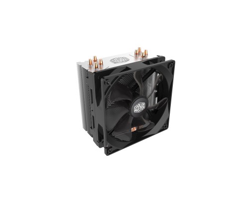 Кулер для процессора Cooler Master CPU Cooler Hyper 212 LED, Tower, 120mm 600-1600RPM PWM fan with Red LED, 4 x 6mm Direct Contact heatpipes, Full Socket Support