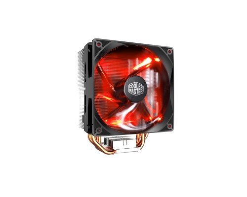 Кулер для процессора Cooler Master CPU Cooler Hyper 212 LED, Tower, 120mm 600-1600RPM PWM fan with Red LED, 4 x 6mm Direct Contact heatpipes, Full Socket Support