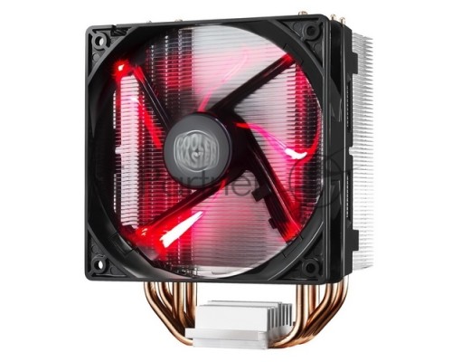 Кулер для процессора Cooler Master CPU Cooler Hyper 212 LED, Tower, 120mm 600-1600RPM PWM fan with Red LED, 4 x 6mm Direct Contact heatpipes, Full Socket Support
