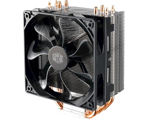 Кулер для процессора Cooler Master CPU Cooler Hyper 212 LED, Tower, 120mm 600-1600RPM PWM fan with Red LED, 4 x 6mm Direct Contact heatpipes, Full Socket Support