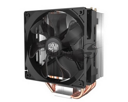 Кулер для процессора Cooler Master CPU Cooler Hyper 212 LED, Tower, 120mm 600-1600RPM PWM fan with Red LED, 4 x 6mm Direct Contact heatpipes, Full Socket Support
