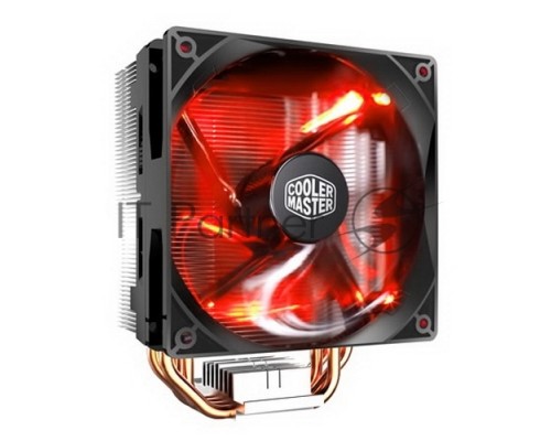 Кулер для процессора Cooler Master CPU Cooler Hyper 212 LED, Tower, 120mm 600-1600RPM PWM fan with Red LED, 4 x 6mm Direct Contact heatpipes, Full Socket Support