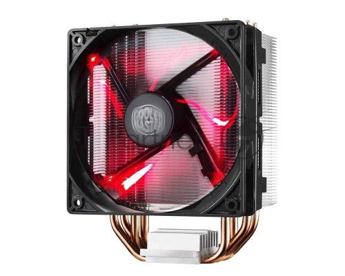 Кулер для процессора Cooler Master CPU Cooler Hyper 212 LED, Tower, 120mm 600-1600RPM PWM fan with Red LED, 4 x 6mm Direct Contact heatpipes, Full Socket Support