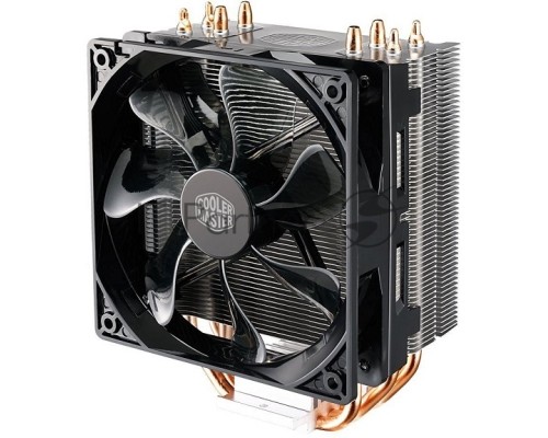 Кулер для процессора Cooler Master CPU Cooler Hyper 212 LED, Tower, 120mm 600-1600RPM PWM fan with Red LED, 4 x 6mm Direct Contact heatpipes, Full Socket Support