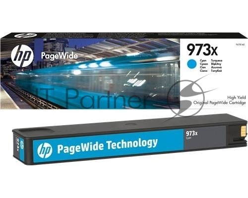 Картридж HP 973X, HP PageWide, голубой