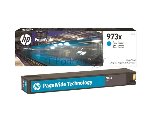 Картридж HP 973X, HP PageWide, голубой