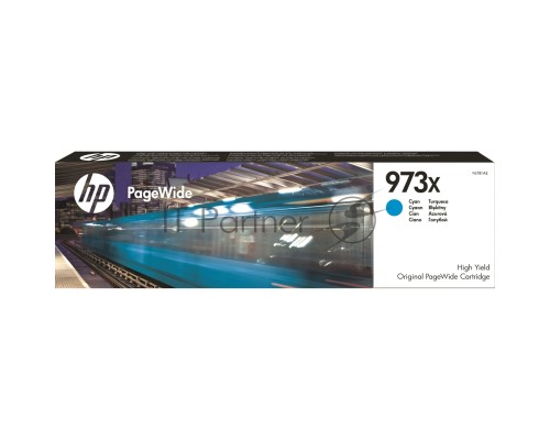 Картридж HP 973X, HP PageWide, голубой