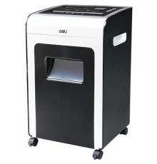 Шредер Deli E9917-EU черный/белый (секр.P-4) фрагменты 16лист. 31лтр. скрепки скобы пл.карты CD