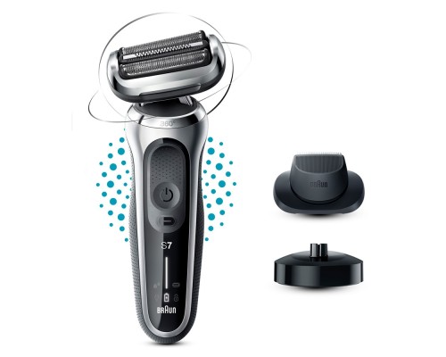 [Электробритвы, триммеры Braun] Электробритва Braun Series 7 71-S4200cs,  черный и серебристый