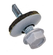 ЗУБР Профессионал Саморезы СКМ кровельные, RAL 9003 белый, 19 x 5.5 мм, 500 шт, для металлических конструкций [4-300315-55-019-9003]