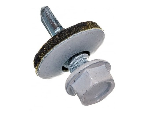 [Саморезы] ЗУБР Профессионал Саморезы СКМ кровельные, RAL 9003 белый, 19 x 5.5 мм, 500 шт, для металлических конструкций [4-300315-55-019-9003]