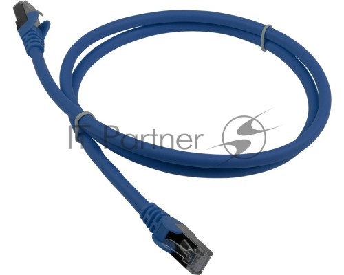 Кабель Патч-корд Lanmaster FTP LAN-PC45/S6A-5.0-BL вилка RJ-45-вилка RJ-45 кат.6А 5м синий LSZH (уп.:1шт)