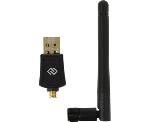 [Сетевое оборудование] Digma DWA-AC600E Net Adapter WiFi AC600 USB 2.0 (ant.ext.rem) 1ant. (pack:1pcs)