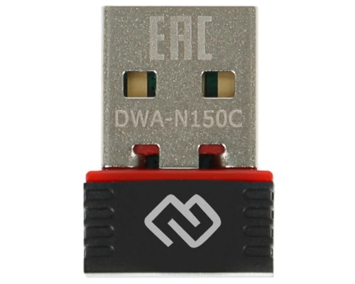 [Сетевое оборудование] Digma DWA-N150C Net Adapter WiFi N150 USB 2.0 (ant.int) 1ant. (pack:1pcs)