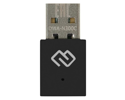 [Сетевое оборудование] Digma DWA-N300C Net Adapter WiFi N300 USB 2.0 (ant.int) 1ant. (pack:1pcs)