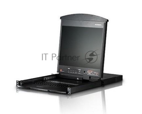 ATEN 8P CAT5 HIGH DENSITY DUAL RAIL LCD OVER