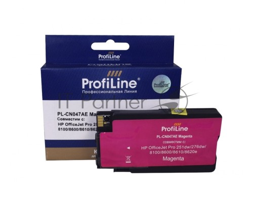 Картридж PL-CN047AE №951XL для принтеров HP OfficeJet Pro 251dw/276dw/8100/8600/8610/8620e Magenta ProfiLine