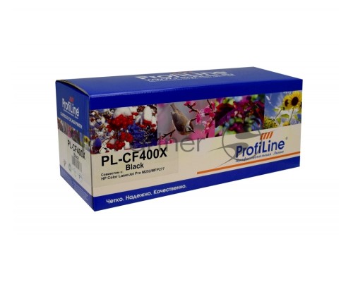 Картридж PL-CF400X №201X для принтеров HP Color LaserJet Pro M252/MFP277 2800 копий Black ProfiLine     