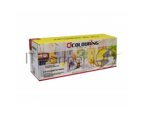 Картридж Colouring CG-CC532A/718 жёлтый (2800 стр.) для HP LJ CP2025/CM2320/Canon LBP-7200C/7210CDN/MF8330CDN